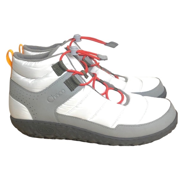 NEW Chaco mens size 11 White Ramble Puff fleece line indoor outdoor zip booties - Picture 1 of 11